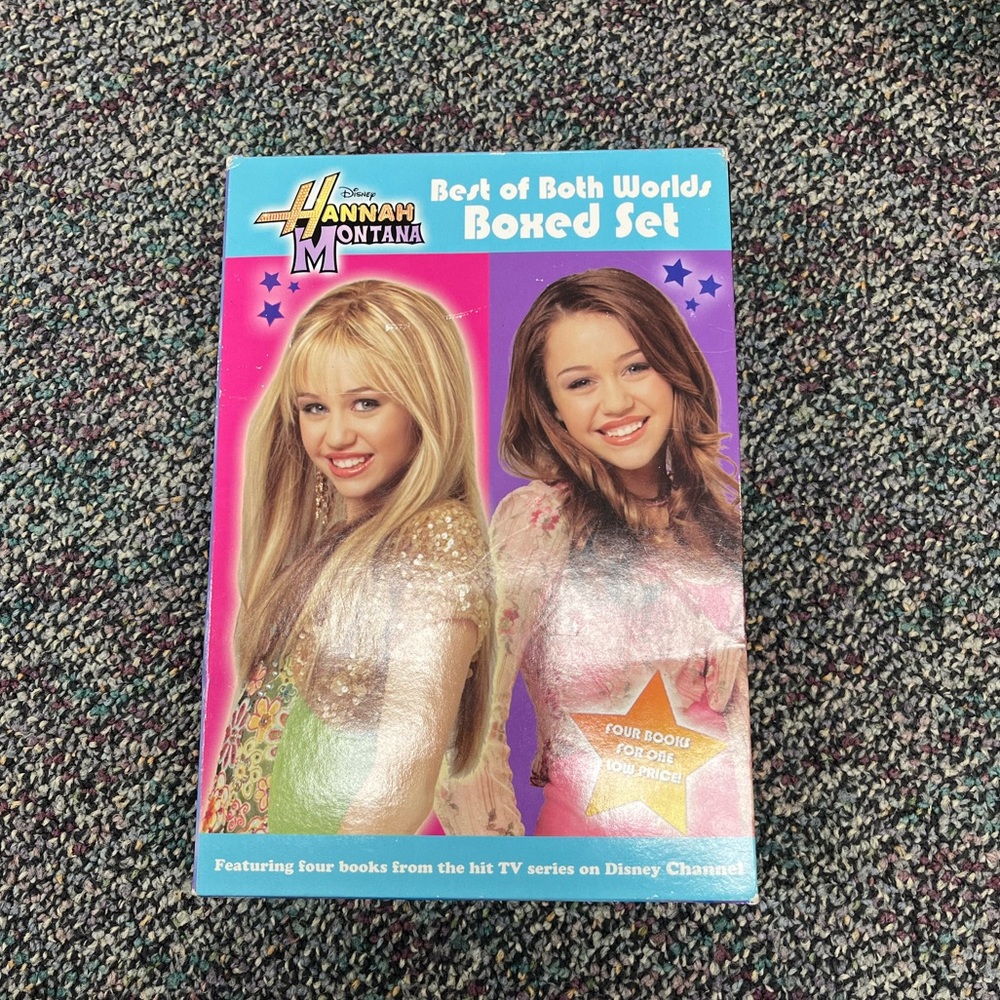 hannah montana best of both worlds boxed set LOT OF 4 BOOKS